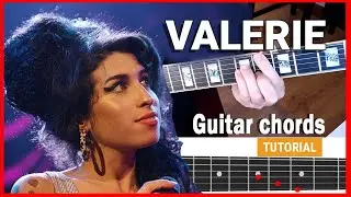 Learn to Play "Valerie" by Amy Winehouse on Guitar - Beginner Tutorial WITH TABS