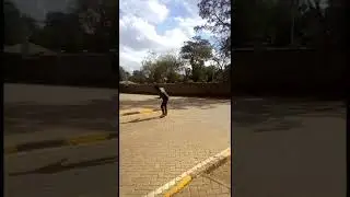 Jumping backwards on Skates           