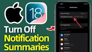 How To Turn Off Notification Summaries | iOS 18.2 | Apple Intelligence