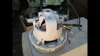 Imported washing vacuum cleaner. Rewinding the motor anchor