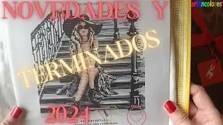 AVANCES, NUEVO PROYECTO Y TERMINADOS 2024 #puntodecruz #diamondpainting #crosstitch #flosstube