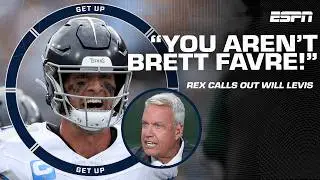 You AREN’T Brett Favre! 🗣️ - Rex Ryan on Will Levis’ ‘'selfish’ turnover vs. Jets | Get Up