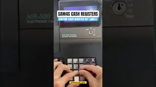 Custom cash register key label for items, departments, and discounts. #shorts #cashregister #work