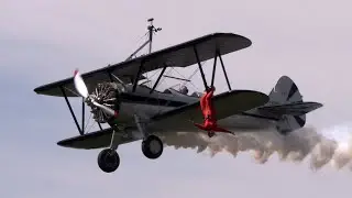 2024 Leesburg Airshow - The Flying Circus' Wingwalking Act