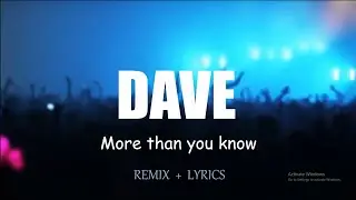 Axwell & Ingrosso - More Than You Know (D4VE Remix)