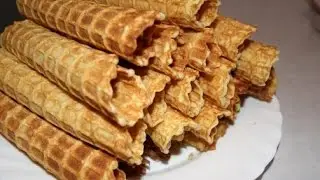 Nastia bakes waffles