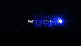 Happy New Year Status Video ||  New Year Status || Neon Fire Blue Colour Smoke Effect