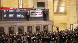HUNDREDS ARRESTED as Thousands Storm and Occupy Grand Central Terminal to demand Ceasefire in Gaza