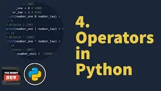 Operators in Python | Python Tutorials For Beginners