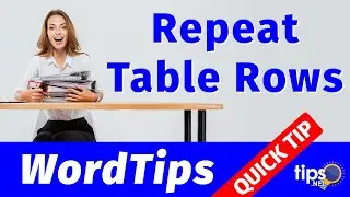 Designating Table Header Rows