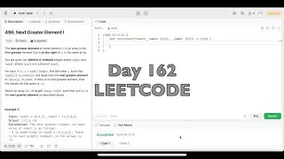 Day 162: LeetCode Problem 496. Next Greater Element I - Swift