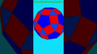 Rhombicosidodecahedron #shorts
