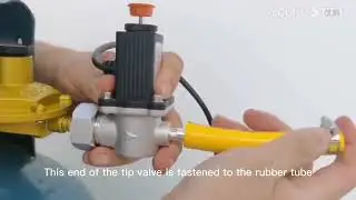 How to install solenoid valve and combustible gas detector for home security gas safety