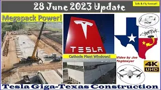 Megapack Transformers, S Steel Column Removal & Far N Tour! 28 June 2023 Giga Texas Update (07:35AM)