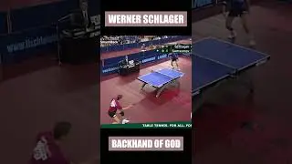 Werner Schlager BACKHAND OF GOD! #shorts #tabletennis
