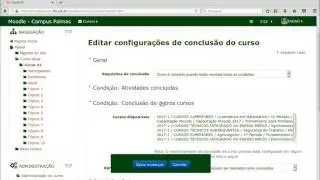 Acompanhamento de Conclusão de um Curso no Moodle | Progresso do Aluno
