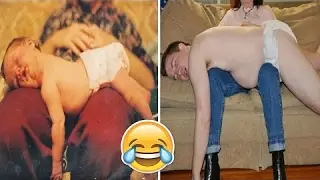 Most Hilarious Family Photo Recreations || Then And Now [Mr Ghist]