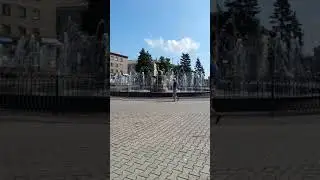 Енакиево.Фонтан в центре города.