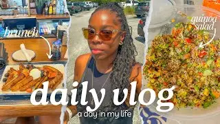 DITL: Brunch, Mini Grocery Haul & Making Quinoa Salad | ByShello
