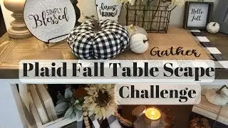 PLAID FALL TABLE SCAPE // HOSTED BY: HOLIDAY COOKIE DIVA // FARMHOUSE INSPIRED 2018 // IN WITH JEN