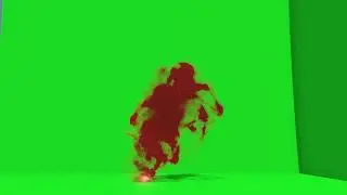 Flare smoke Green Screen 