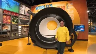 An Egg as large as Matt! We found the largest piece of Cast Iron in the World Lodge Cast Iron Museum