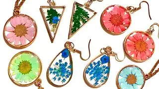How I Make Resin Earrings with Pressed Flowers