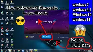 How to downlord Bluestacks 5 in low End Pc.How to install phone apps on computer (sinhala)