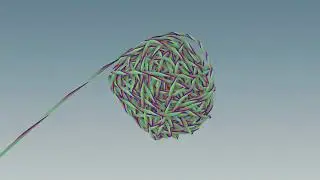 Houdini - Wound yarn ball (scene file)
