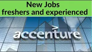 Accenture is hiring fresher and experienced IT professionals | Apply now | New jobs