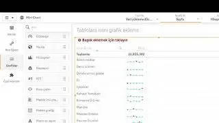Qlik Sense'de Tablolara Mini Grafik Ekleme