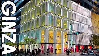 【Ginza】 Let's Walk Through Elegant Ginza at Night! | 4K Night Walk 2025