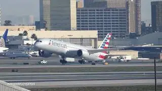 American Airlines Boeing 787-9 Takeoff LAX