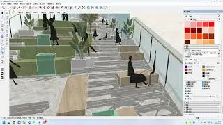 SketchUp collage style renderings
