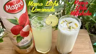 Mapro Litchi Crush Recipe | Mapro Litchi Crush Drinks | Litchi Lemonade & Litchi Milkshake | Mapro