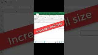 How to change column width and height in excel #msexcel