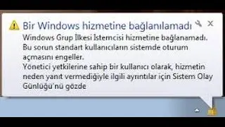 Bir Windows hizmetine bağlanılamadı hatası çözümü %100 (Sesli anlatım)