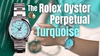 Don’t call her Tiffany. The Rolex Oyster Perpetual turquoise. A girl’s best friend.
