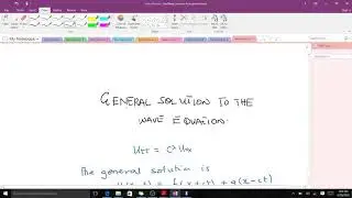 Finding the general solution of a wave equation examples