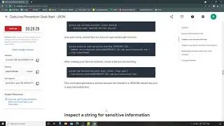 Data Loss Prevention: Qwik Start - JSON | Qwiklabs [GSP107]
