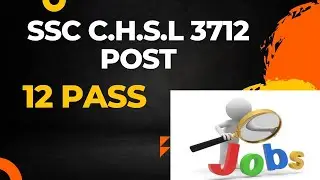 SSC CHSL 3712 Post