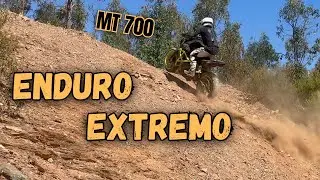 ENDURO EXTREMO con mi MT07 de STUNT [Cortafuegos con mi novia] Parte 2