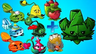 All Lobbing Plants Max Level Power up + Arma-mint vs All Zombies - Plants vs Zombies 2