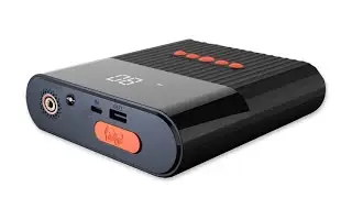 4smarts Jump Starter Power Bank PitStop 8800mAh +Compressor and Torch, black