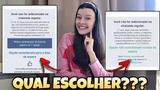 QUAL LISTA DE ESPERA DO SISU ESCOLHER l Como saber se tenho chance na lista de espera?