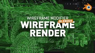 Render WIREFRAME in Blender | Blender Modifiers