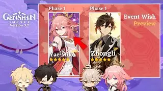 Yae Miko RERUN CONFIRMED!! Version 3.7 Character Banner Details And MORE.... - Genshin Impact