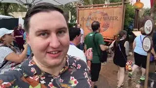 Journey of Water at Sunset (Night with Lights) Inspired by Moana at Epcot at Walt Disney World