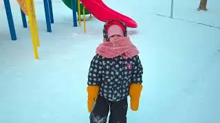 Up the hill we go! sledding time ❄️