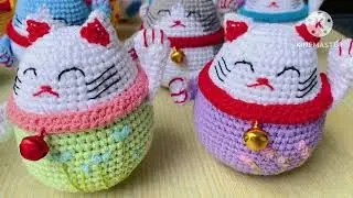 Lucky Cat #crochet #lucky #cat  #catlover #kitty #kittycat #crochetdoll #craftstoryshop